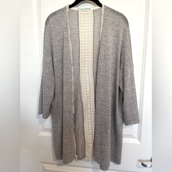 Maurices Sweaters - Maurices tunic gray and cream sweater